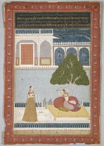 Desvarati Ragini, datiert 1768 von Indian School