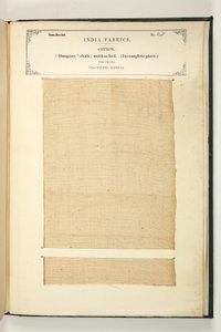 Dungary-Stoff, Salem, Madras, aus der Sammlung der Textilhersteller Indiens, von John Forbes Watson, veröffentlicht 1866