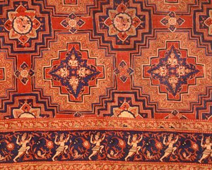 Stoff aus der Ayutthaya-Periode mit thailändischen Designs von Indian School