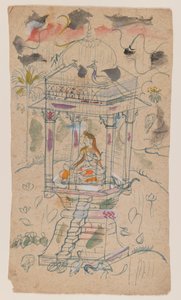 Gaunsmalar von Ganda Malhara Ragini, ca. 1850 von Indian School