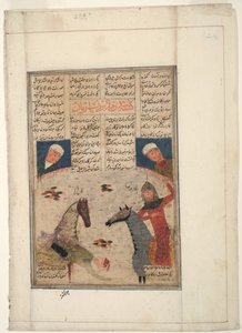 Verletzter Krieger fällt vom Pferd, ca. 1450