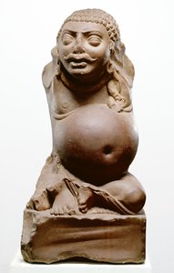 Kubera, Hindu-Gott des Reichtums, Ramnagar-Kultur, aus Ahichatra, Uttar Pradesh, 200 n. Chr. von Indian School