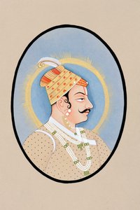 Miniaturmalerei von Maharaja Pratap Singh Kishangarh