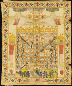 Gemälde von Gyan Bazi, Rajasthan, spätes 18. Jahrhundert