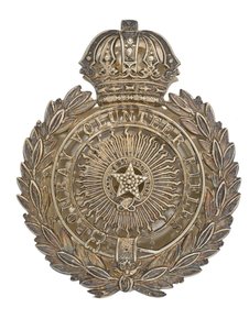 Gürtelschnallenplatte, Bombay Volunteer Rifles, 1877-1901