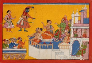 Rama spannt seinen Bogen, ca. 1700 von Indian School