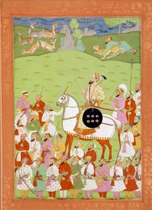 Darstellung von Shah Alem, zweiter Sohn von Aurengzib, zu Pferd von Indian School