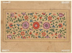 Scrollende Blumenranken, 1755