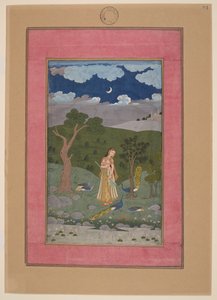 Sorath Ragini, Indien, Hyderabad, um 1760; Johnson Album 37, Nr. 24 von Indian School