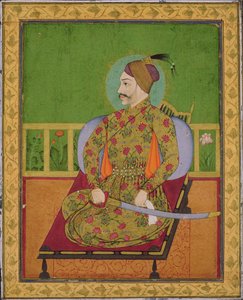 Sultan Abdullah Qutubshah von Golconda (reg. 1626-72) Deccan, Mughal, um 1640 von Indian School