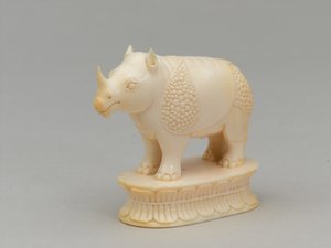 Weißer Läufer, Schachfigur, Indien, ca. 1820