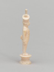 Weißer Bauer, Schachfigur, Indien, ca. 1820