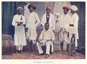 Indische Eingeborene: Diener aus Bombay von Indian photographer