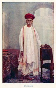 Indische Eingeborene: Brahmane (farbiges Foto)