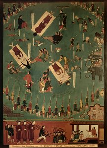 Das Martyrium der Seligen Mi, Duong und Truat in Tongking, China, 1838