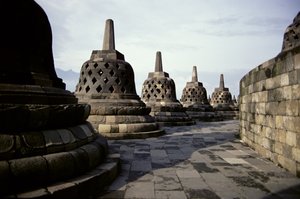 Detail der Außenansicht, 778-850 n. Chr. von Indonesian