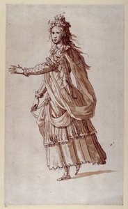 Eine Dame als Najade von Inigo Jones