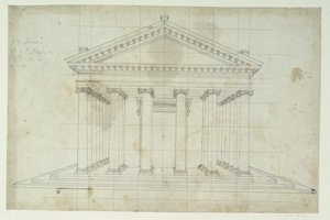 Der zweite Tempel der Diana, um 1635 von Inigo Jones