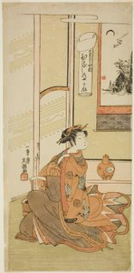 Hinaji vom Chojiya, aus der Serie "Fuji-bumi (Gefaltete Liebesbriefe)"