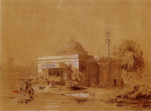 Projekt des Türkischen Bades im Katharinenpark von Zarskoje Selo, um 1850 von Ippolit Antonovich Monighetti