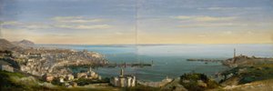 Ansicht von Genua mit Hafen