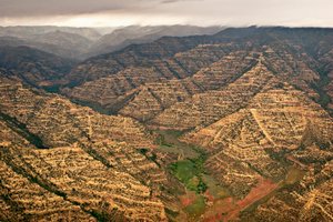 Luftaufnahmen von Range Creek, Utah