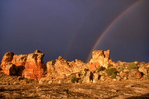 Alte Anasazi-Stätte, Castle Rock, Colorado