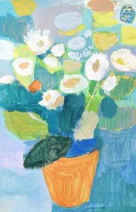 Bunte Topfblumen von Iria Fernandez