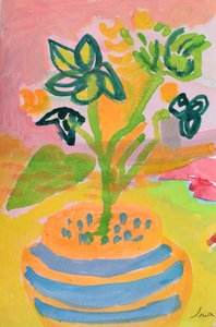 Fröhliche Topfblumen von Iria Fernandez