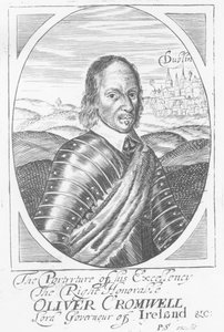 Oliver Cromwell (1599-1658) um 1650 von Irish School