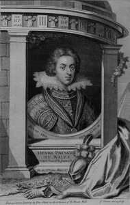 Henry (1594-1612), Prinz von Wales, graviert von George Vertue (1684-1756) von Isaac (after) Oliver