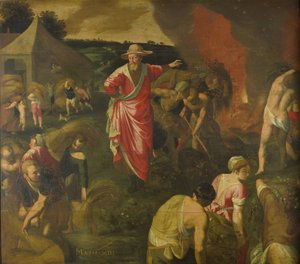 Gleichnis vom Unkraut unter dem Weizen von Isaac Claesz. van Swanenburg (attributed to)