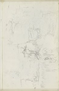 Abklatsch der Kreidezeichnung auf Blatt 5 verso von Isaac Israels