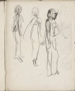 Drei stehende indische Figuren von Isaac Israels