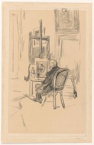 Jozef Israels in seinem Atelier