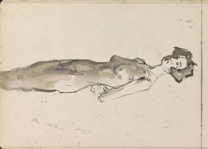 Stehender weiblicher Akt von Isaac Israels