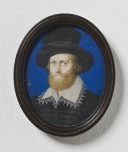 Admiral George Clifford, 3. Earl of Cumberland, um 1600 von Isaac Oliver