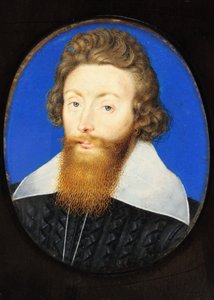 Sir Richard Liveson (Leveson), Vizeadmiral von England (Aquarell auf Pergament) von Isaac Oliver