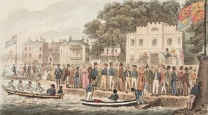 Die Promenade in Cowes, aus The English Spy