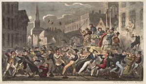 Stadt und Gown, aus The English Spy, veröffentlicht 1824