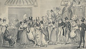 Im Salon von Covent Garden, 1821, 1920 von Isaac, Robert and George Cruikshank