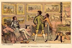 Jerry im Training für einen Dandy von Isaac, Robert and George Cruikshank