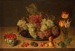 Stillleben mit Früchten und Blumen