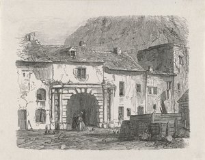 Tor in der Vorstadt Claussen der Stadt Luxemburg