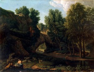 Landschaft, spätes 17. oder frühes 18. Jahrhundert von Isaac de Moucheron