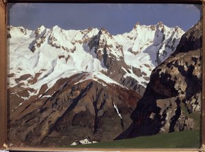 Das Mont-Blanc-Gebirge von Isaak Ilyich Levitan
