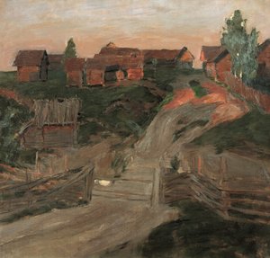 Die letzten Strahlen der Sonne, 1899 von Isaak Ilyich Levitan