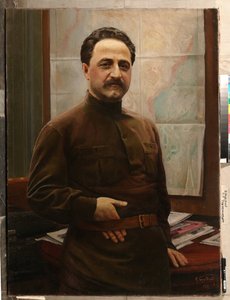Porträt von Grigory (Sergo) Ordzhonikidze von Isaak Israilevich Brodsky