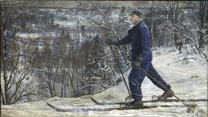 Kliment Woroschilow auf einer Skitour von Isaak Israilevich Brodsky