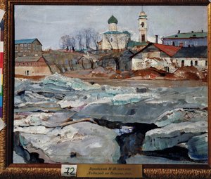 Eistreiben in Pskow von Isaak Israilevich Brodsky